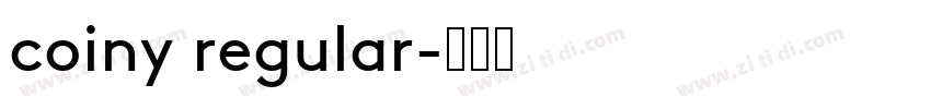 coiny regular字体转换